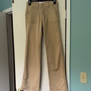 BAMBOO Women's Tan Flare Jeans